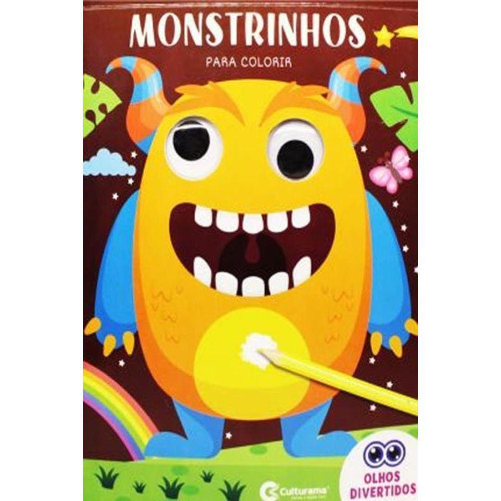 Pop Olhos Divertidos Monstrinhos Para Colorir
