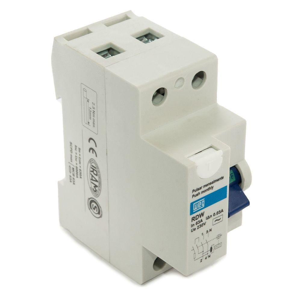 Interruptor Diferencial Residual Dr 63A 30Ma Rdw30632