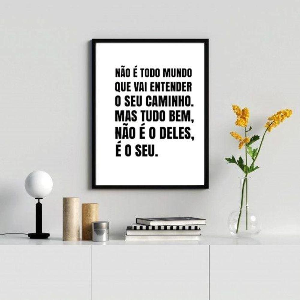 Quadro Decorativo 24x18cm - Moldura Madeira - Papel Fotográfico Brilhante