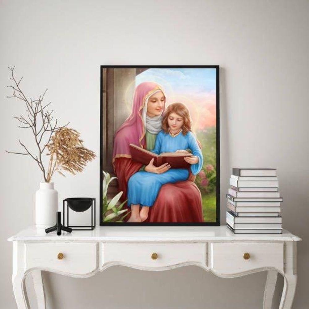 Quadro Decorativo Santa Ana 45X34Cm - Com Vidro