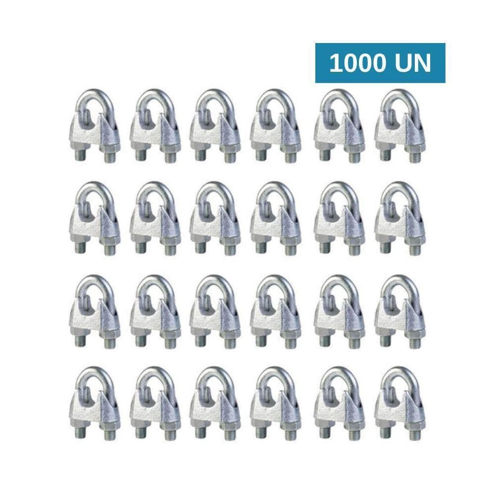 Grampo Para Cabo De Aço Leve Starfer 1/8 1000