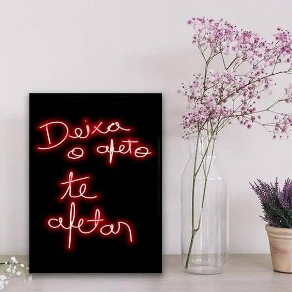 Quadro Decorativo Deixa O Afeto Te Afetar 33X24Cm