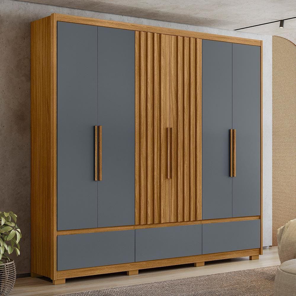 Guarda Roupa Casal 6 Portas 5 Gavetas Amazonas