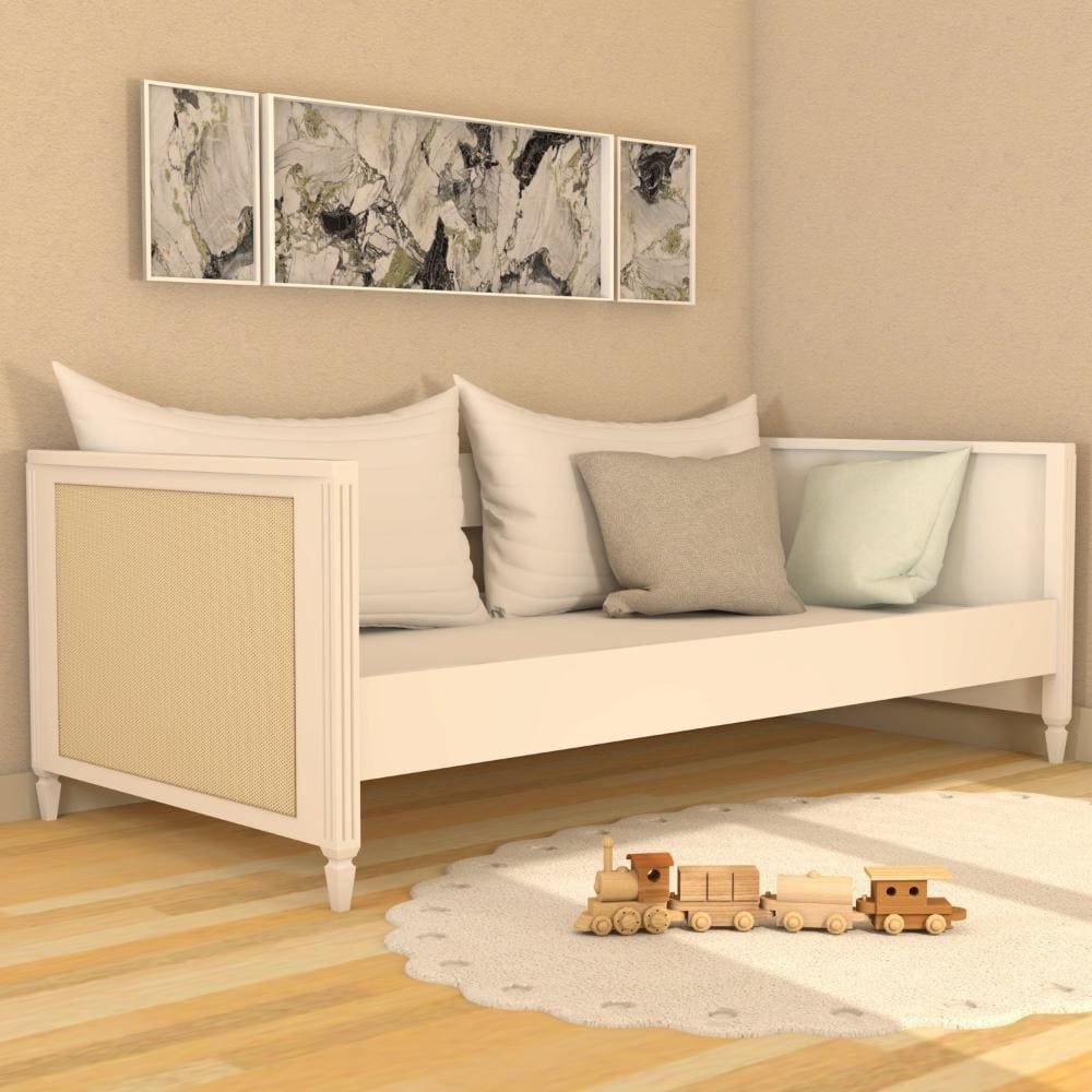 Cama Sofá Infantil Tudor Plus Branco