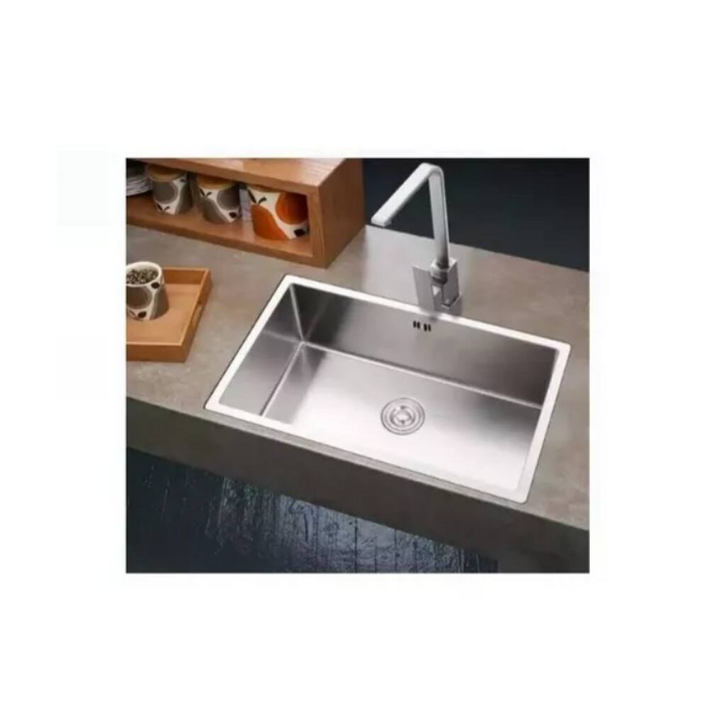 Cuba Pia Inox Gourmet Cozinha Sobrepor Ou Embutir 70x40x20cm