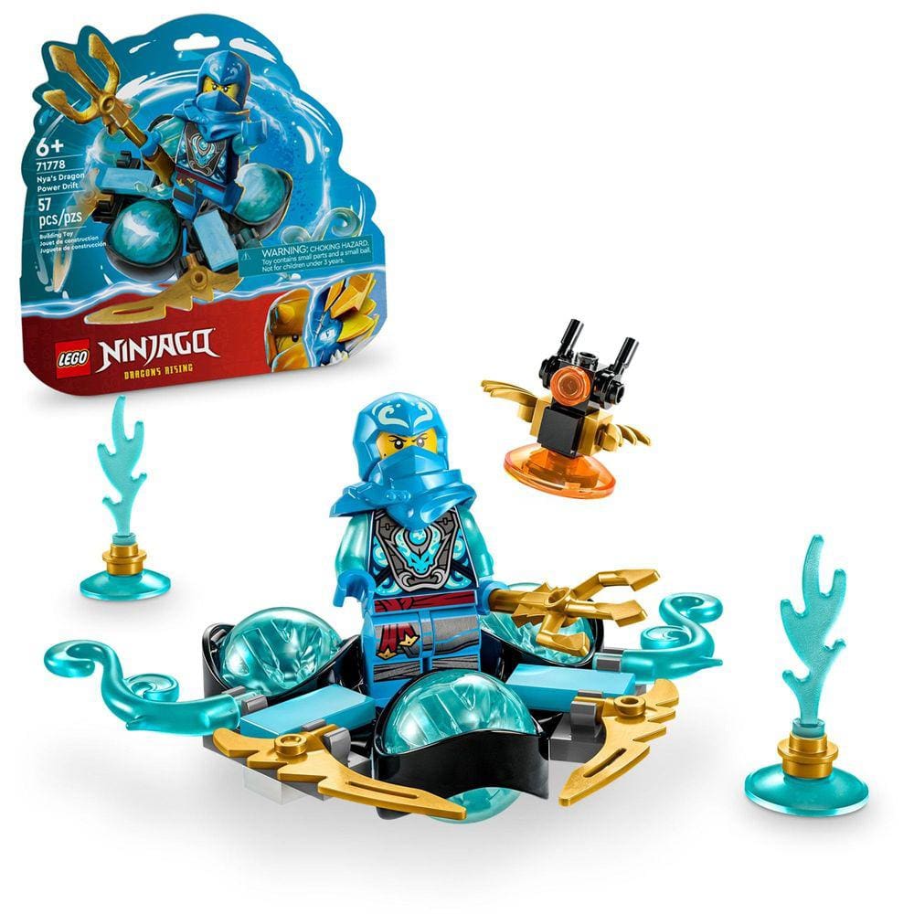 Brinquedo giratório LEGO NINJAGO Nya`s Dragon Power Spinjitzu Drift
