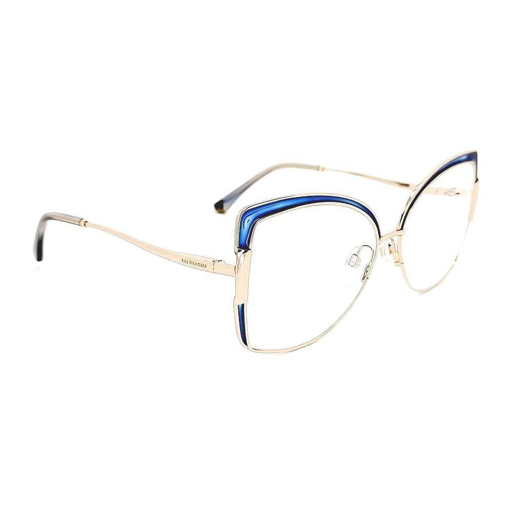 Óculos de Sol Ana Hickmann AH10038 04D Azul Metal 57mm