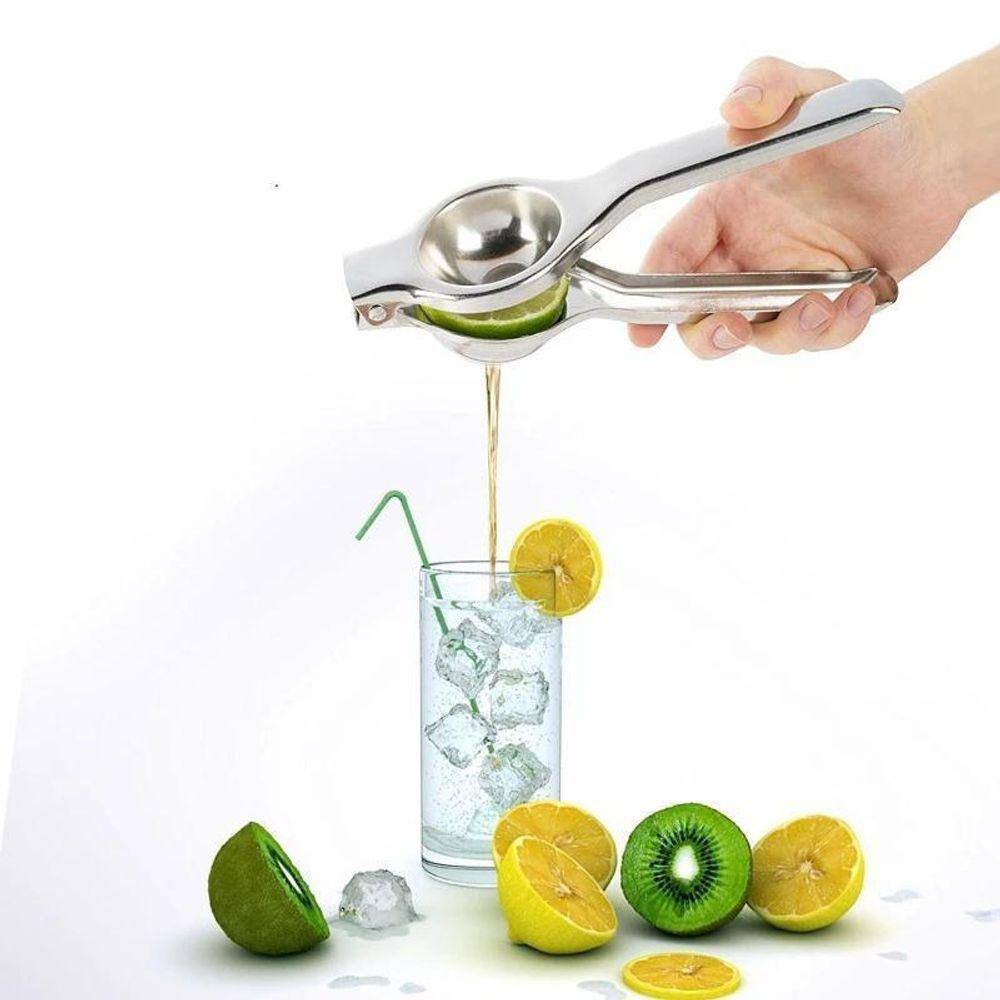 Espremedor De Limão Aço Inox Prático Para Casa E Cozinha