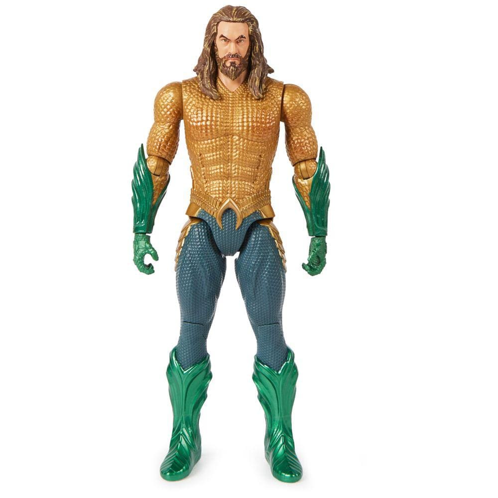 Boneco de ação Aquaman de 12 polegadas com estilo de filme da DC Comics