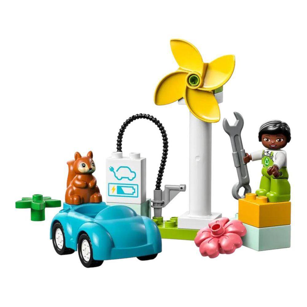 Turbina Eólica e Carro Elétrico - Lego