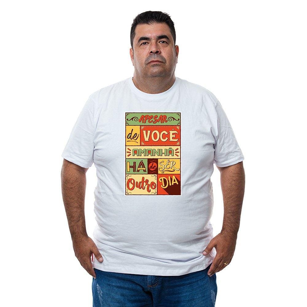 Camiseta Masculina Plus Size Algodao Frase Motivacional Humorada Com Abridor De Garrafa