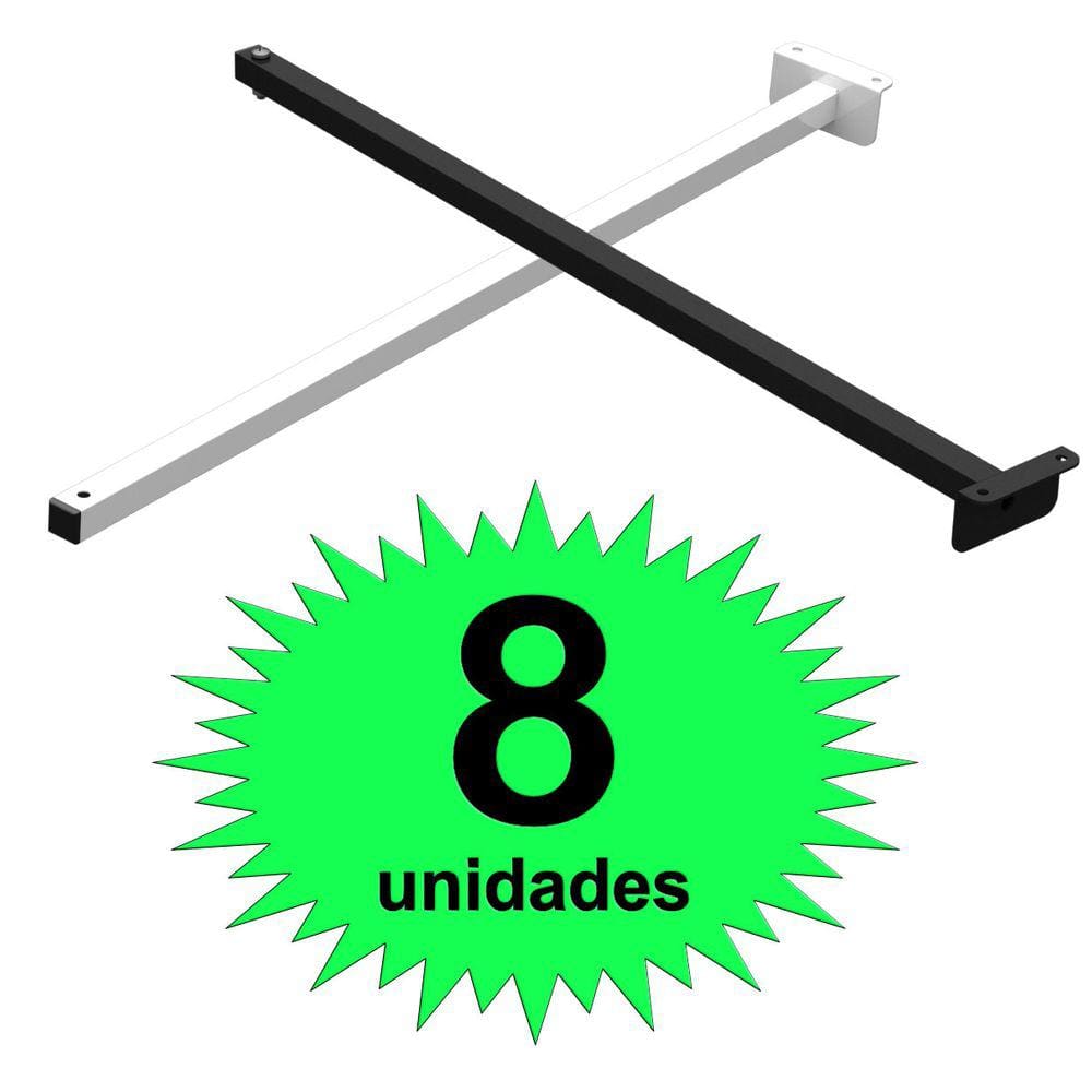 08 SUPORTES REFLETOR FACHADA BANNER BRAÇO 50cm  08 Cj