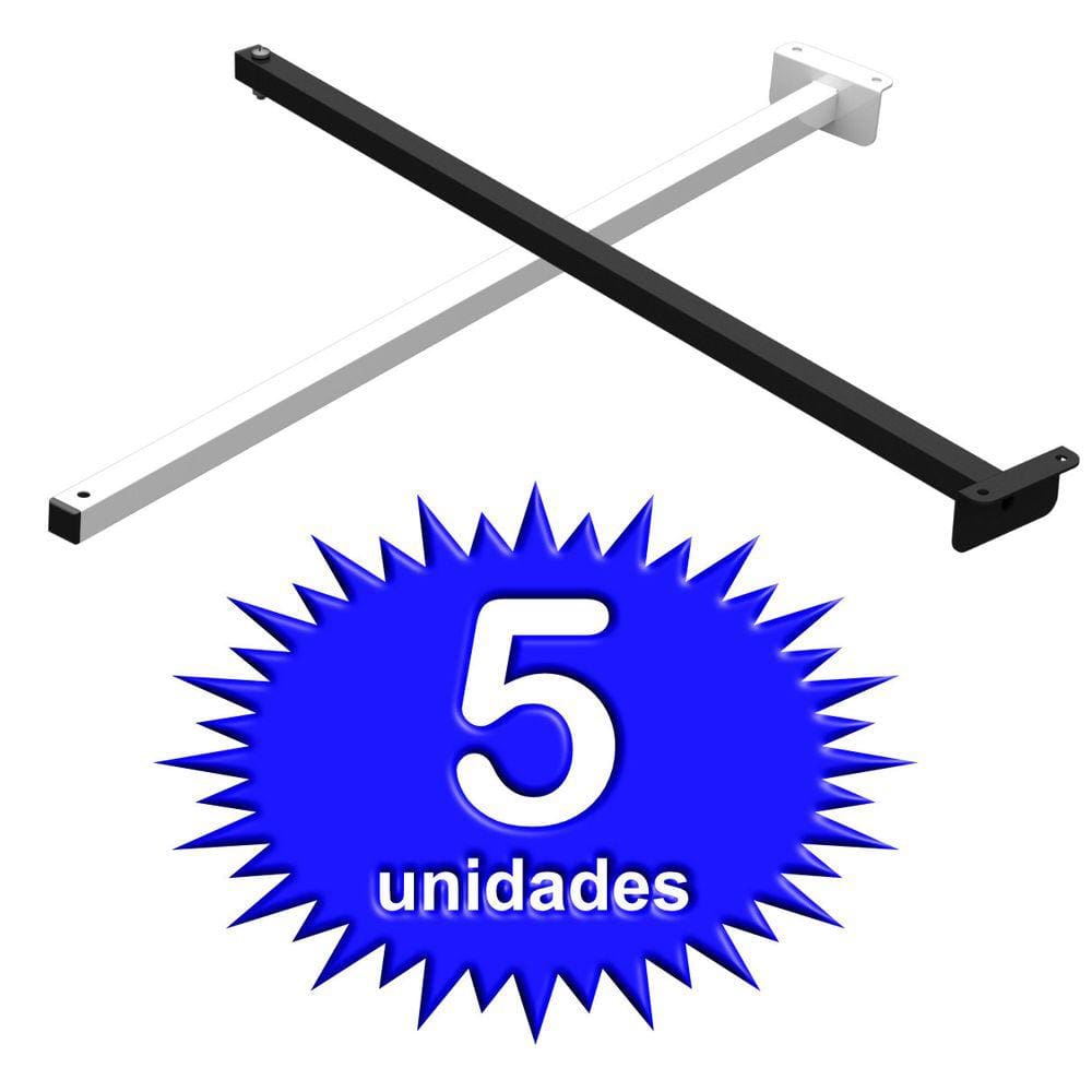 05 SUPORTES REFLETOR FACHADA BANNER BRAÇO 50cm  05 Cj