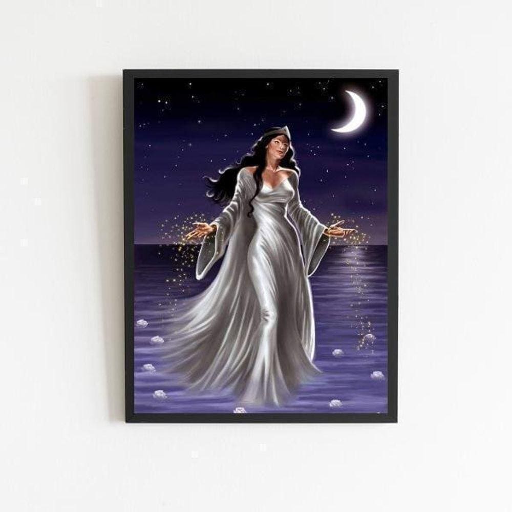 Quadro Umbanda Iemanjá 33X24Cm Branca