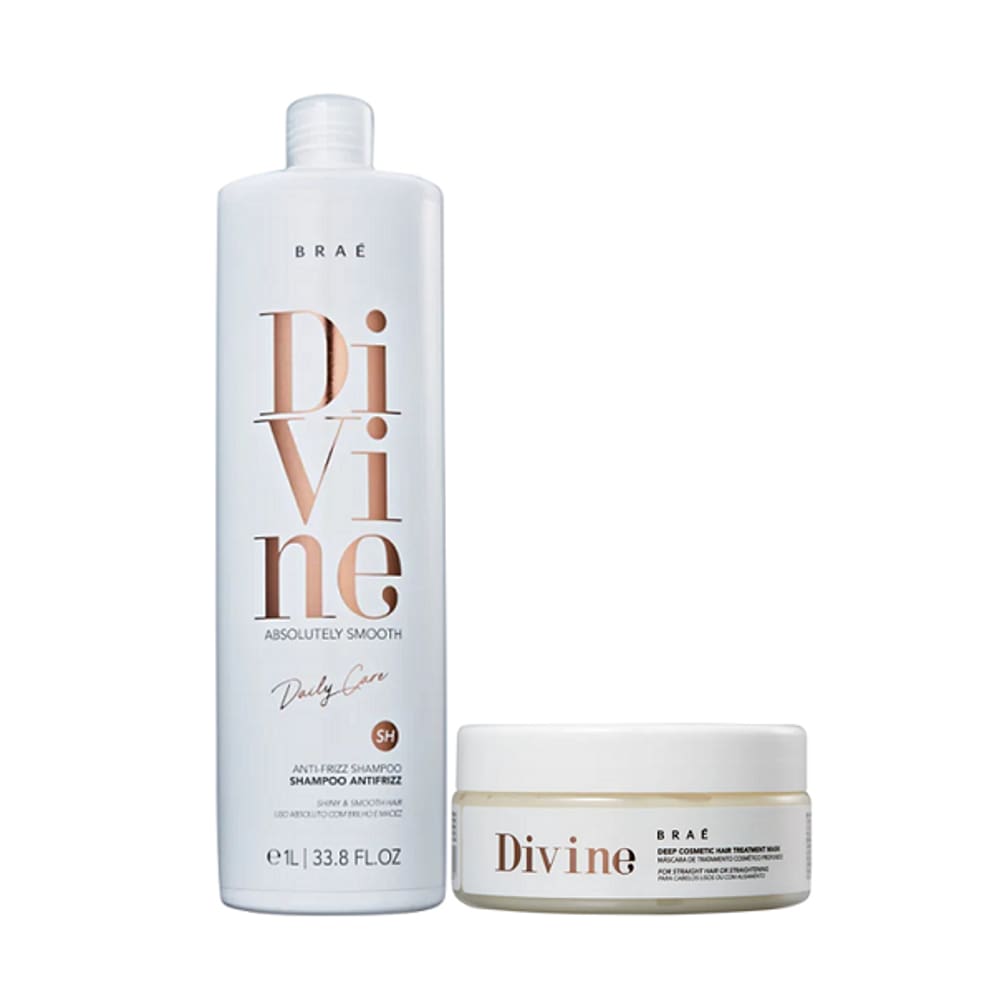 Brae Divive Anti-Frizz Shampoo 1L+Mascara 200g