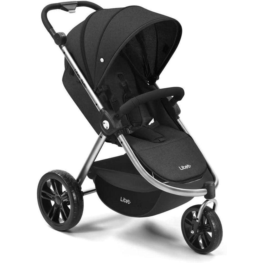 Carrinho De Passeio Jogger Sway Três Rodas Preto Multilaser