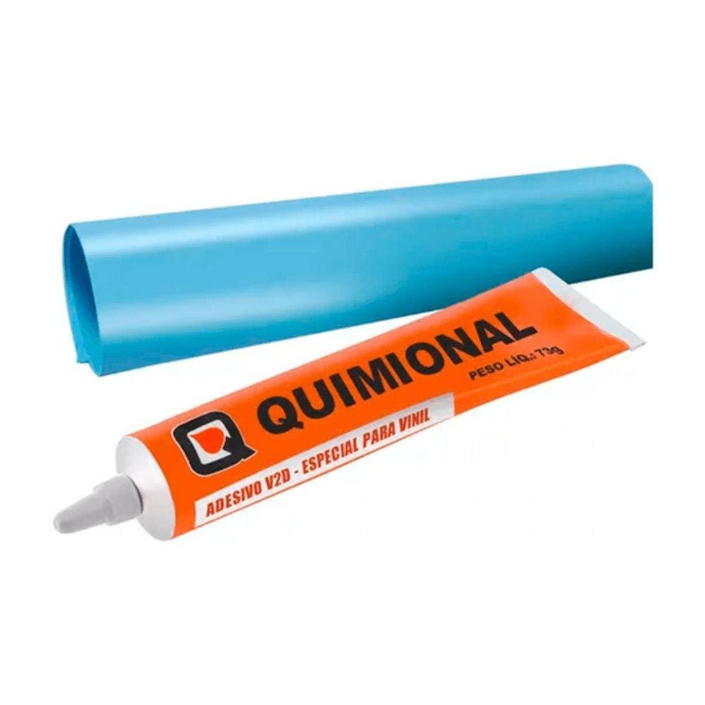 Kit Cola Com Vinil Para Reparo De Piscinas Vinil Quimional
