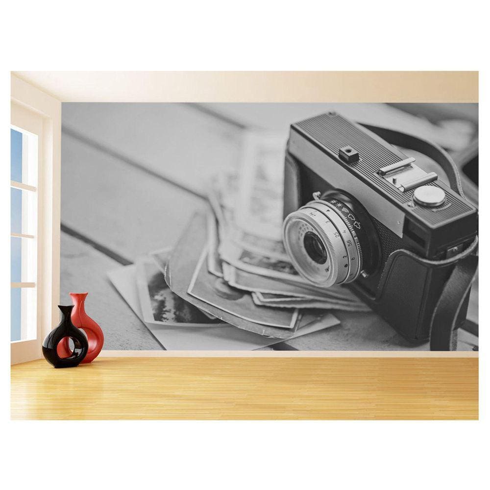 Papel De Parede Arte Fotografia Máquina Antiga 3,5M Tra98