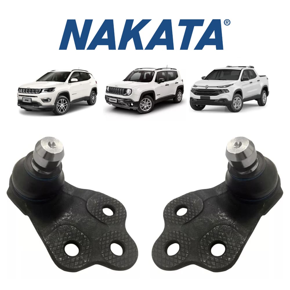 Par Pivô Da Suspensão Dianteira Esquerda+Direita Nakata Fiat Toro 2016 A 2020