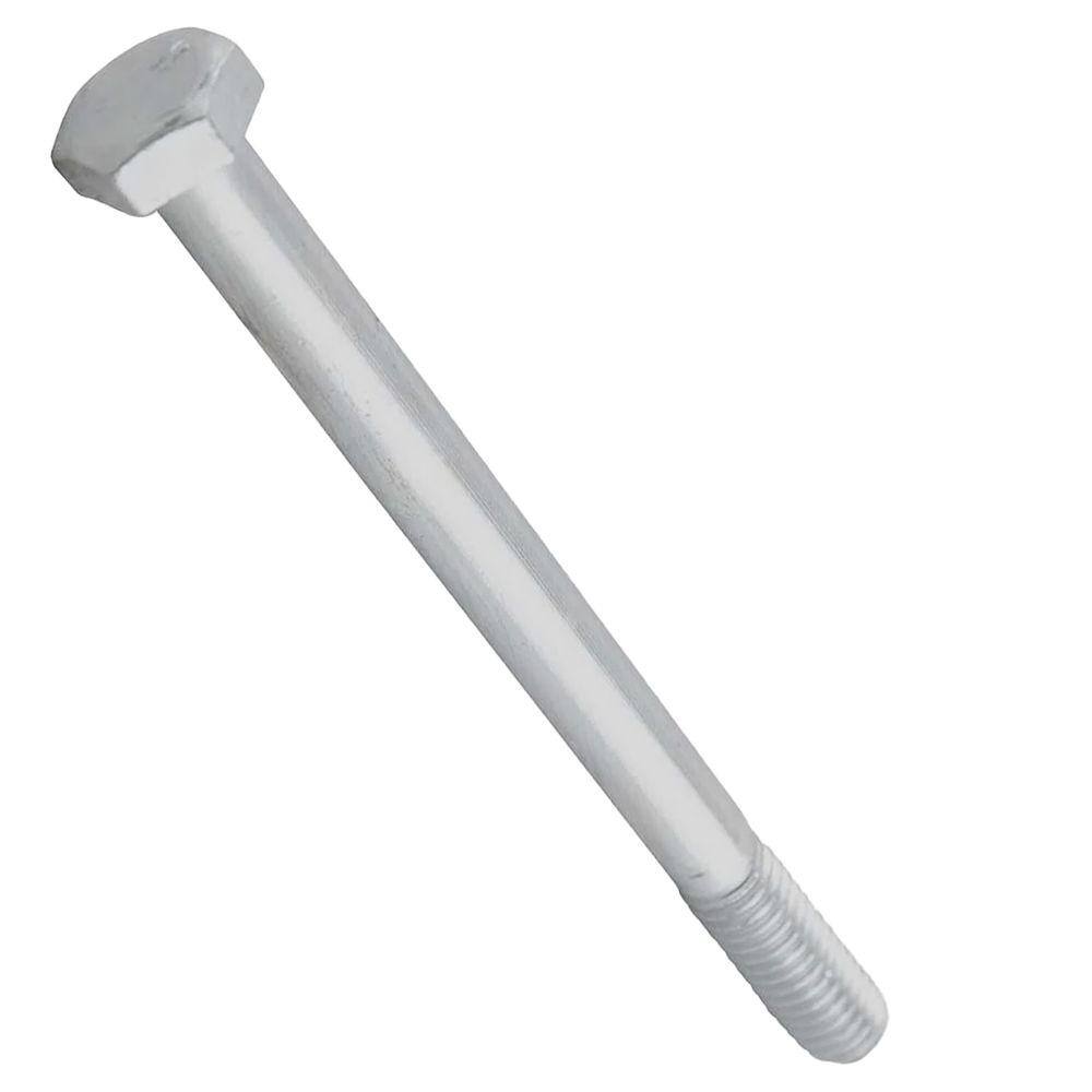 Parafuso Sextavado Rp Din931 M16 X 80 Zinco Branco - 500Pçs