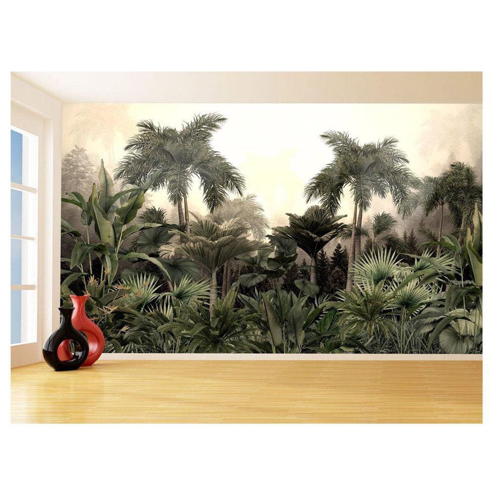 Papel De Parede Floresta Tropical Caminho Luz 3,5M Xna241