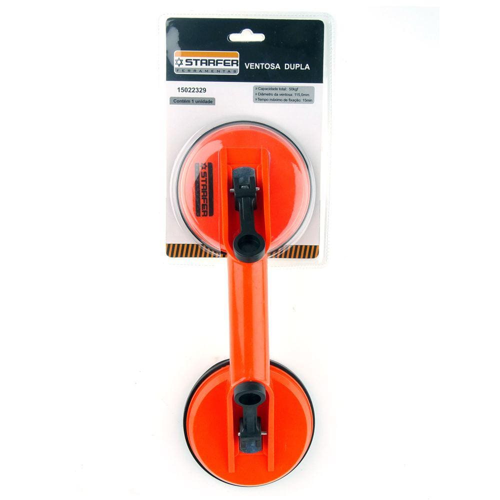 Kit 2 unidades Ventosa Dupla Capacidade 50 Kg Starfer