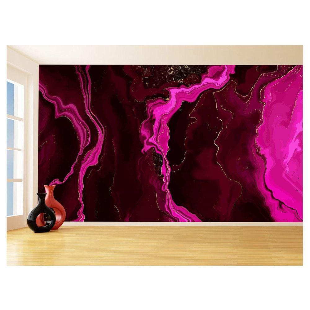Papel De Parede 3D Estilo Marmore Tintas Cores 3,5M Mbr115