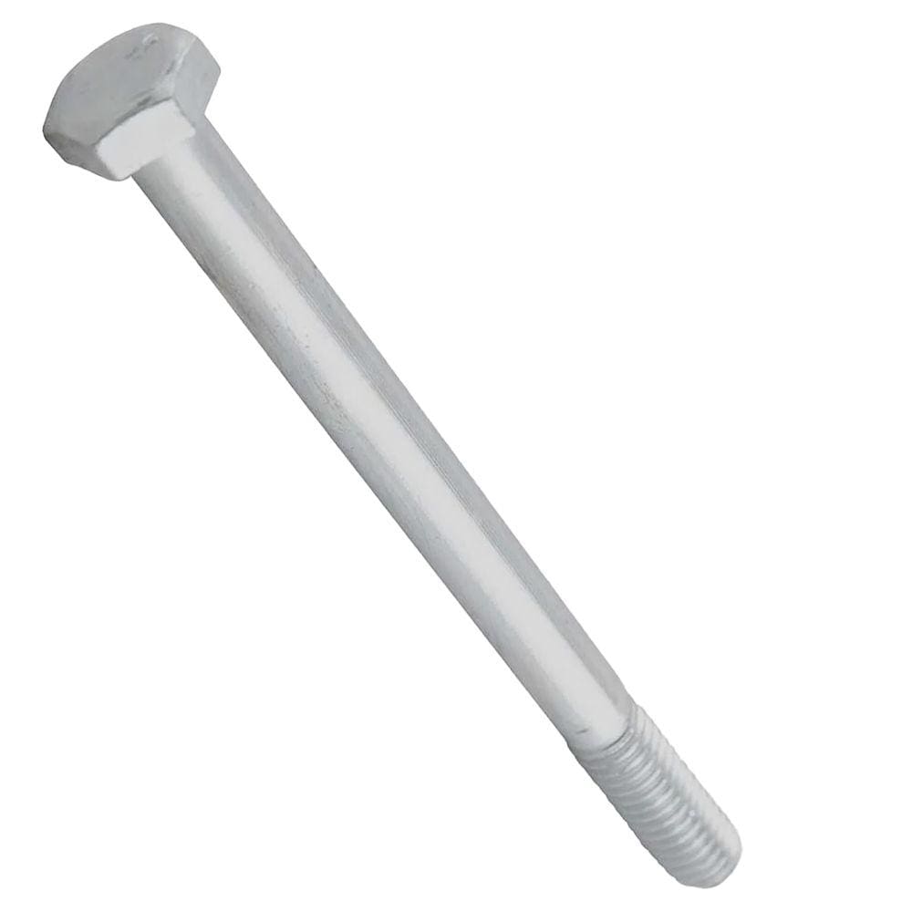 Parafuso Sextavado Rp Din931 M16 X 80 Zinco Branco - 50Pçs