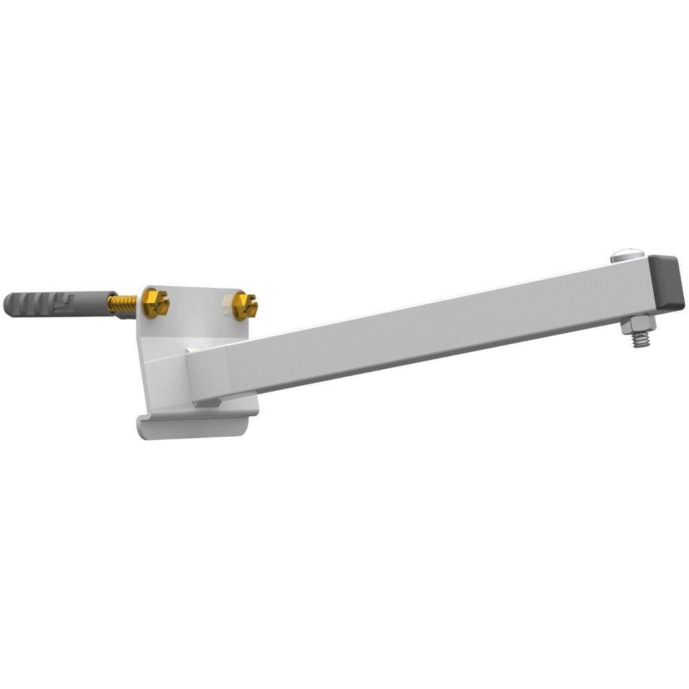 SUPORTE REFLETOR INCLINADO PAREDE BRAÇO 20 CM Branco