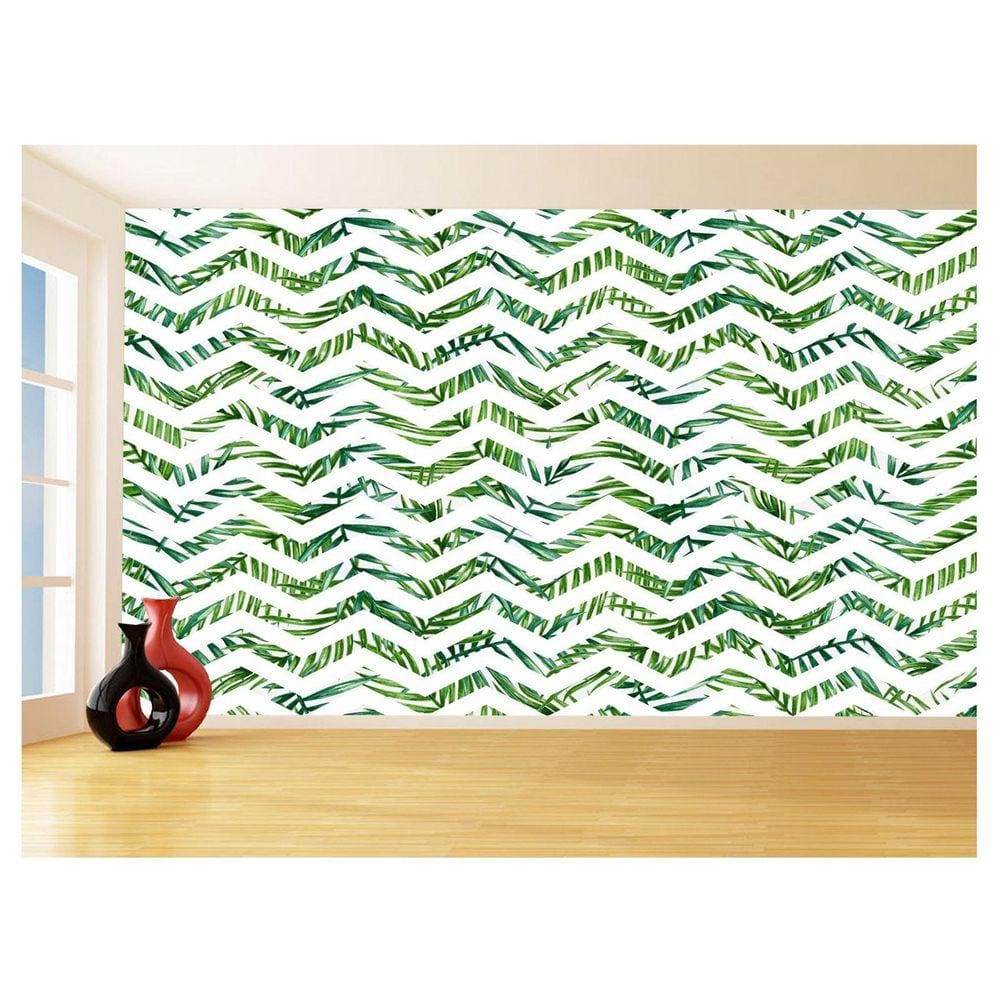 Papel De Parede 3D Sala Chevron Zig Zag Listras 3,5M Zig86