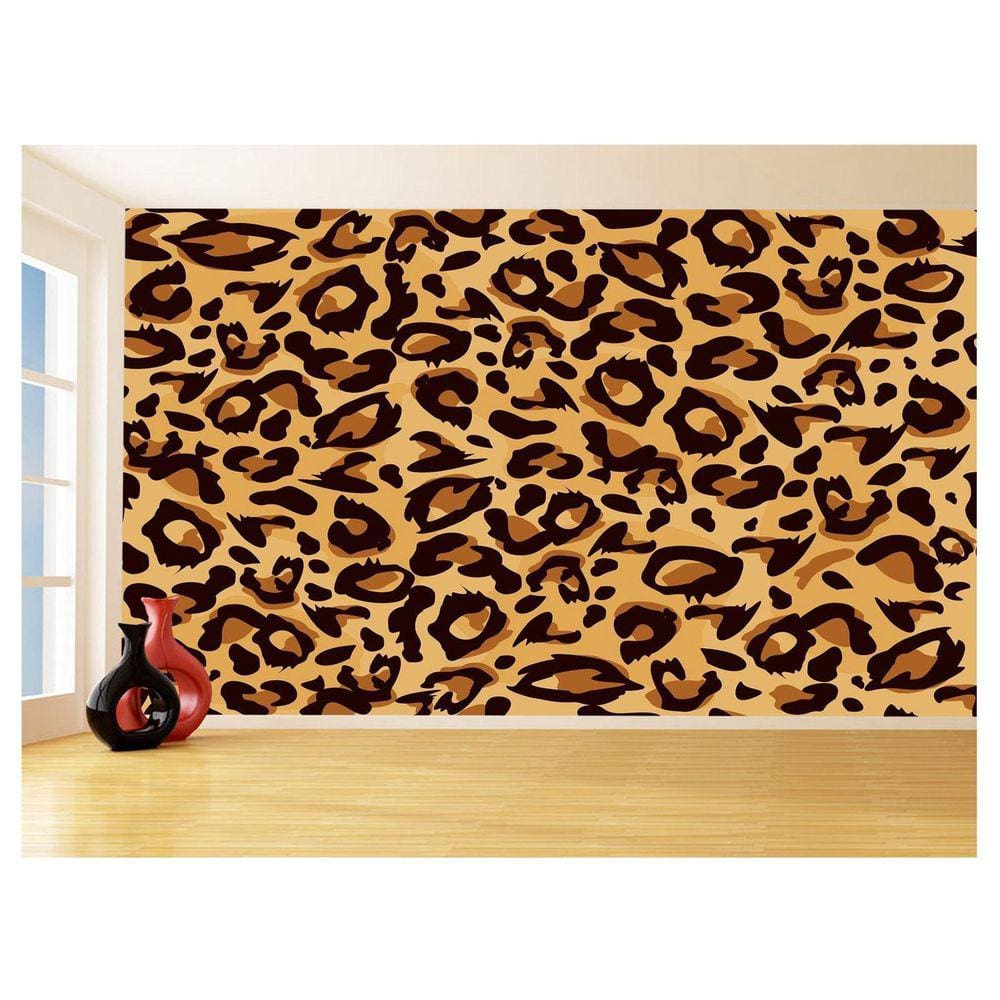 Papel De Parede 3D Textura Estampa Animal Onça 3,5M Txt212