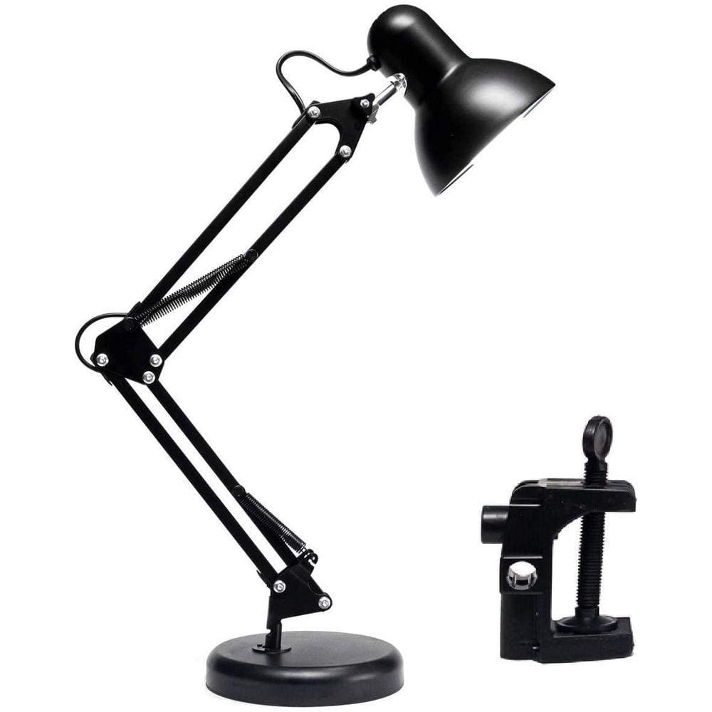 Luminária Articulada De Mesa Abajur Tipo Pixar Com Base E Garra Preto