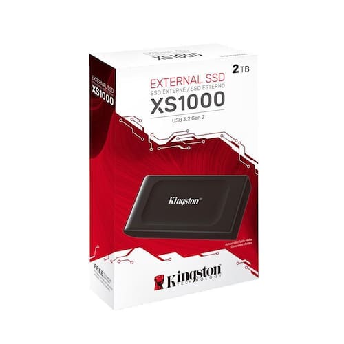 Imagem do produto SSD Externo Kingston XS1000 2TB - Preto em Extra