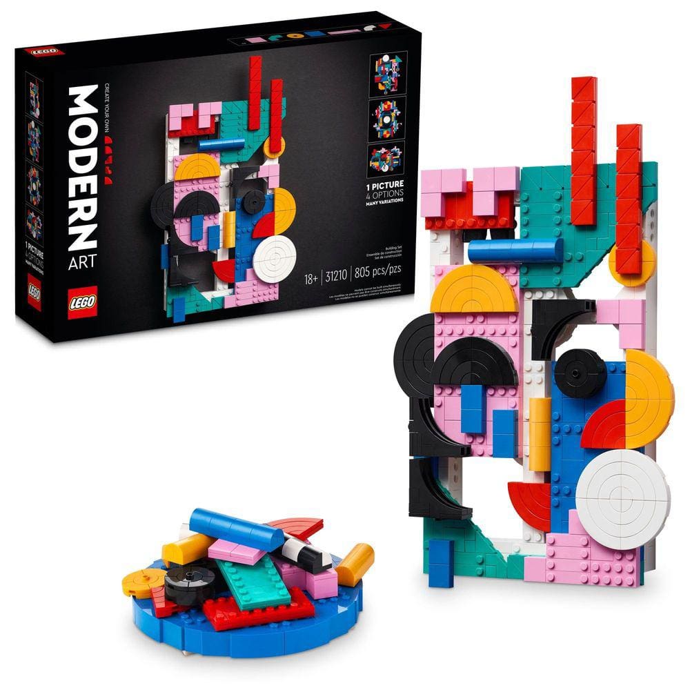 Kit de arte de parede abstrata LEGO Art Modern Art 31210