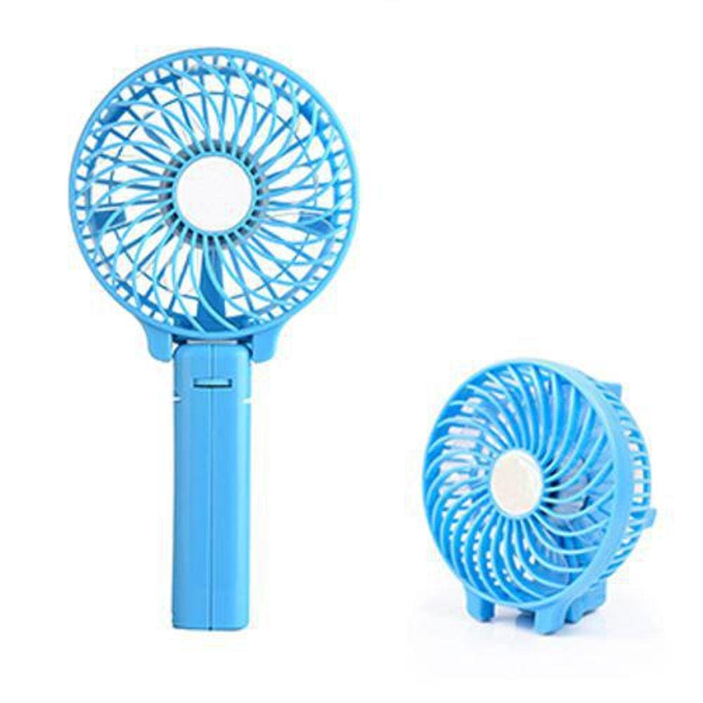 Mini Ventilador Portátil Bateria Recarregável Azul