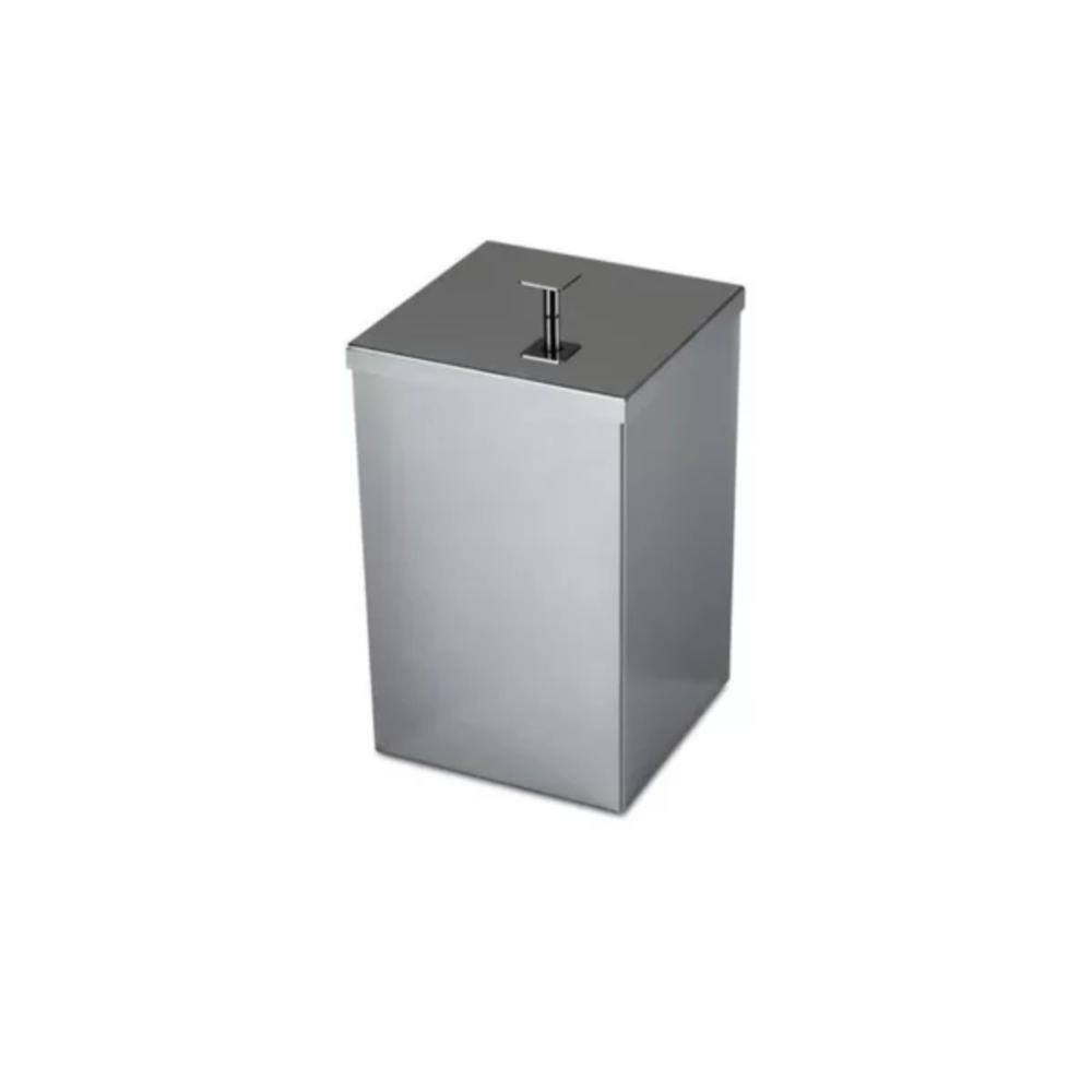 Lixeira Rodinox Inox Polido Quadrada 7,8L