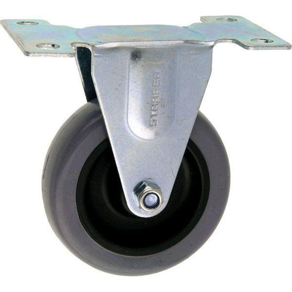 Rodízio Placa Fixa 4 Pol. 100Mm Para Aparafusar Starfer