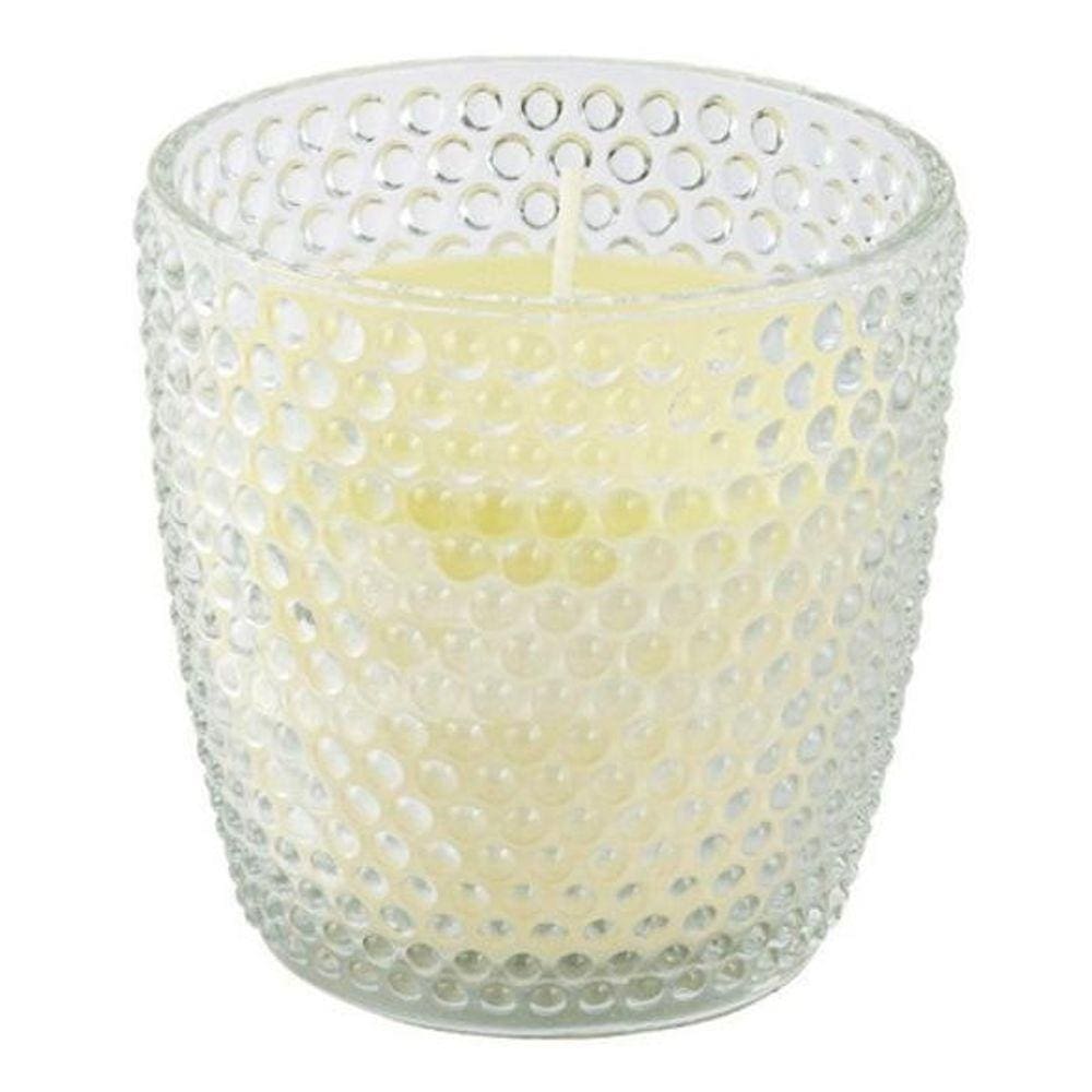 Vela Perfumada Aromatizada Decorativa Copo Vidro Poá Incolor