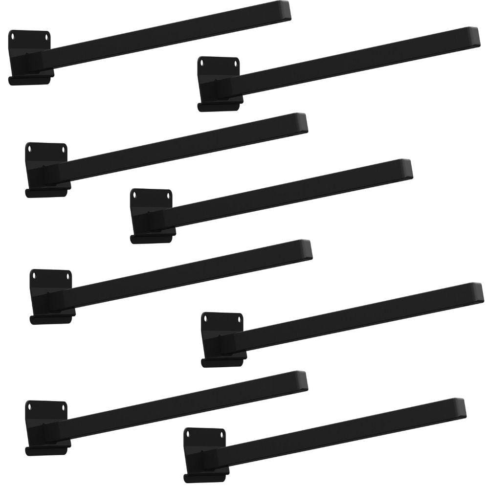 08 SUPORTES REFLETOR BASE INCLINADA BRAÇO 60 cm 08 CJ