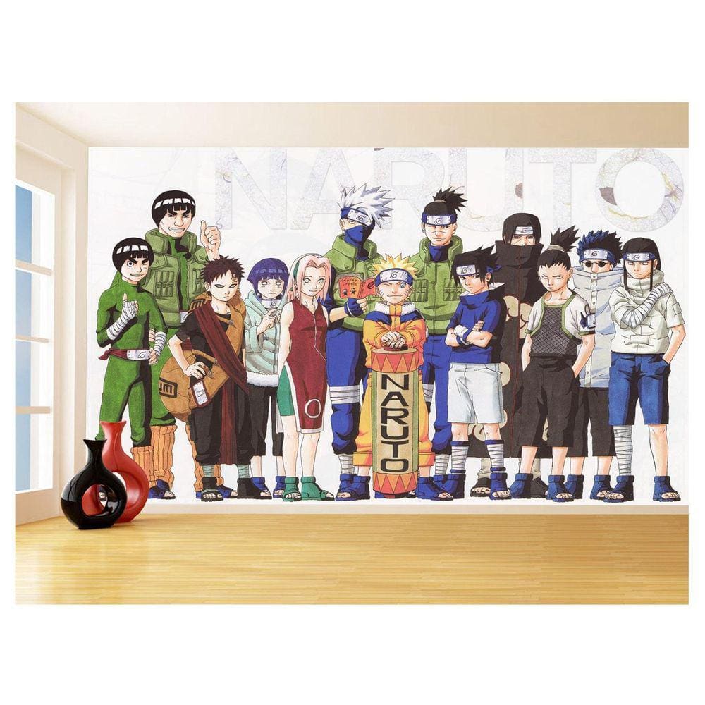 Papel De Parede Anime Naruto Mangá Desenho Art 3,5M Nrt10
