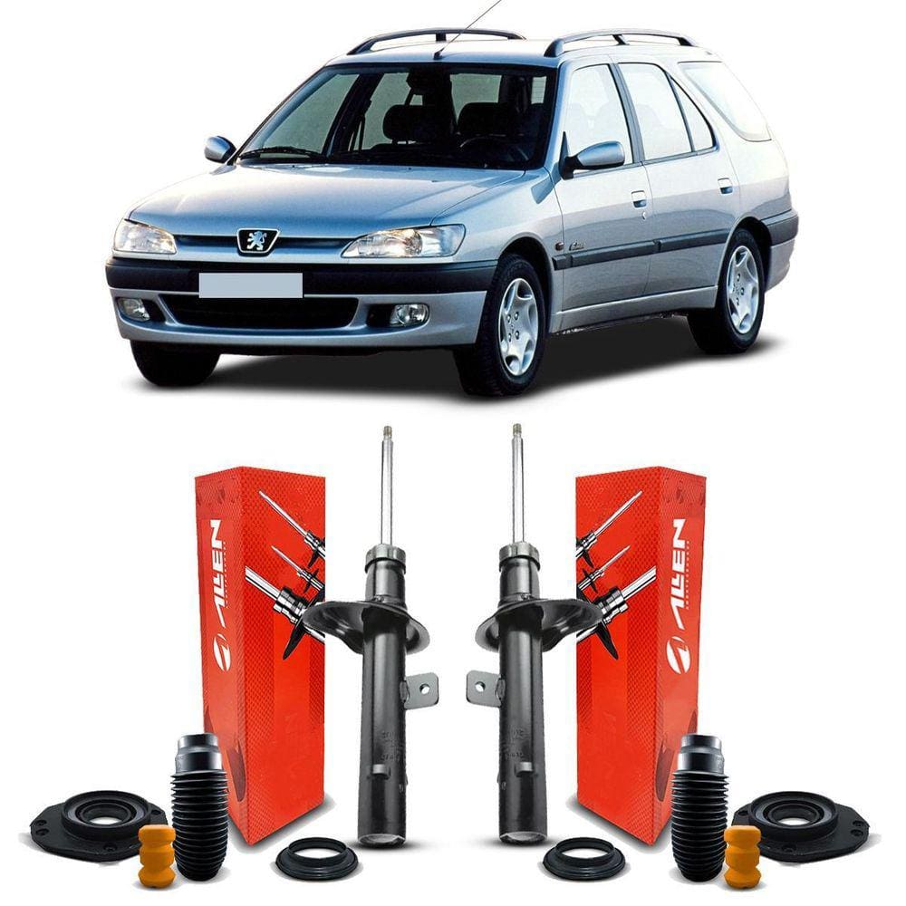 Par Amortecedor + Kit Dianteiro Peugeot 306 Sw 94-02