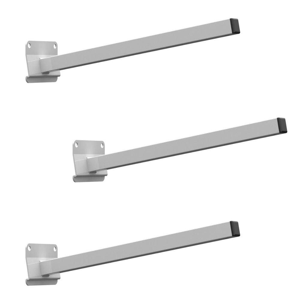 03 SUPORTES REFLETOR BASE INCLINADA BRAÇO 60 cm 03 CJ
