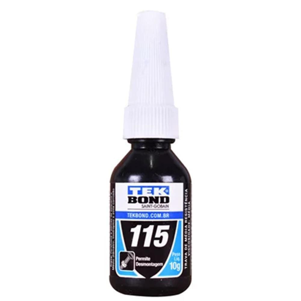 Adesivo Trava Tek Parafusos e Roscas Azul 10g TekBond