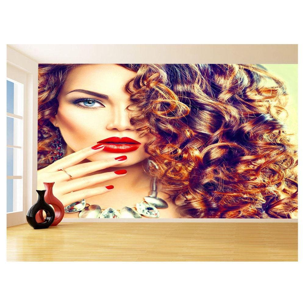 Papel De Parede Salão De Beleza Maquiagem Make 3,5M Slb71