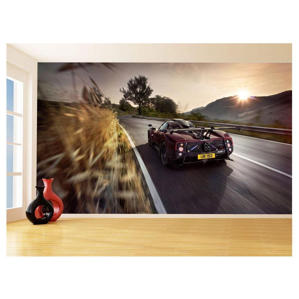 Papel De Parede Carro Pagani Zonda Huayra Rua 3,5M Car333