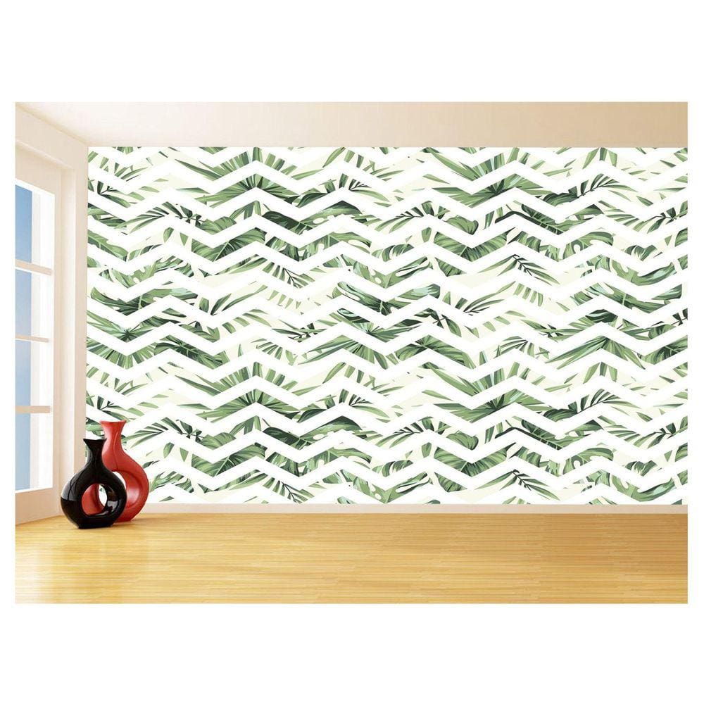 Papel De Parede 3D Sala Chevron Zig Zag Listras 3,5M Zig88