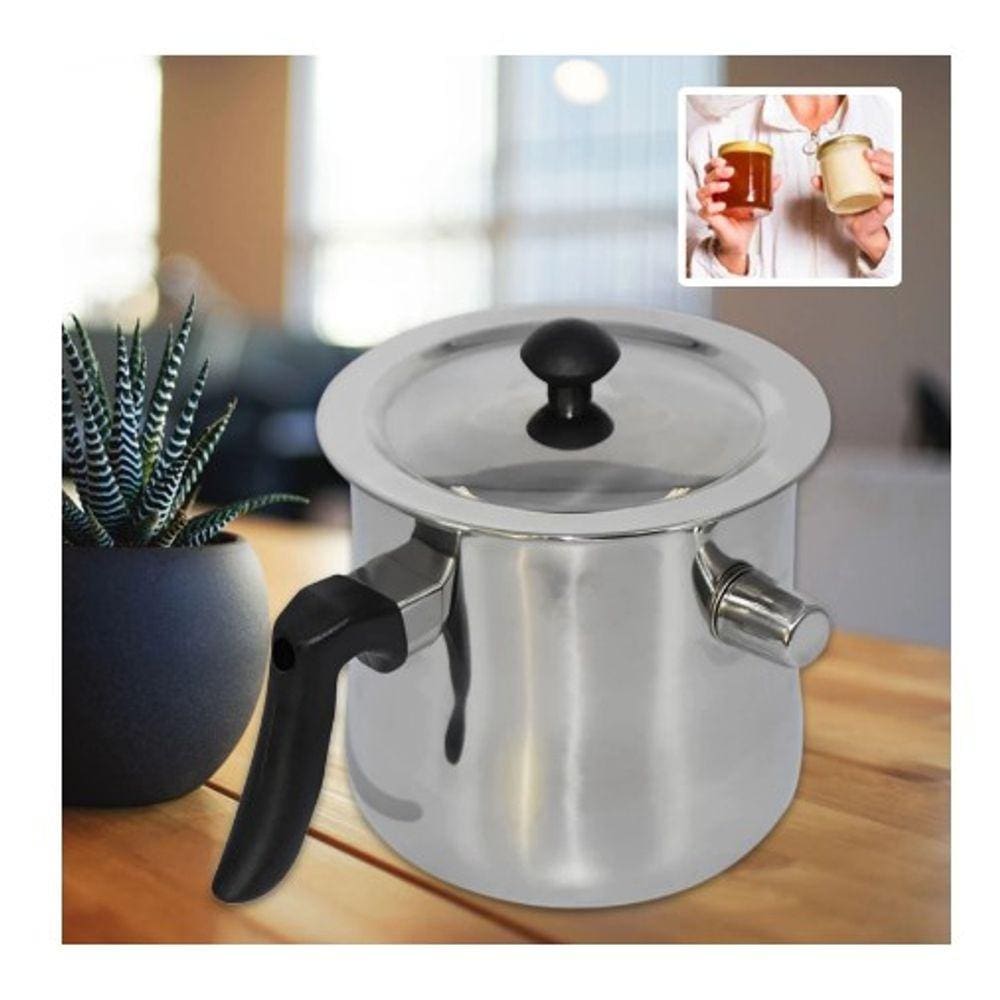 Leiteira 2,0 Litros Aço Inox Com Apito