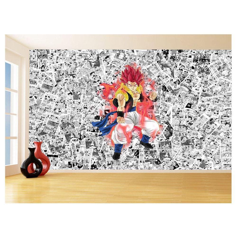 Papel De Parede Dragon Ball Goku Gegeta Anime 3,5M Dbz620