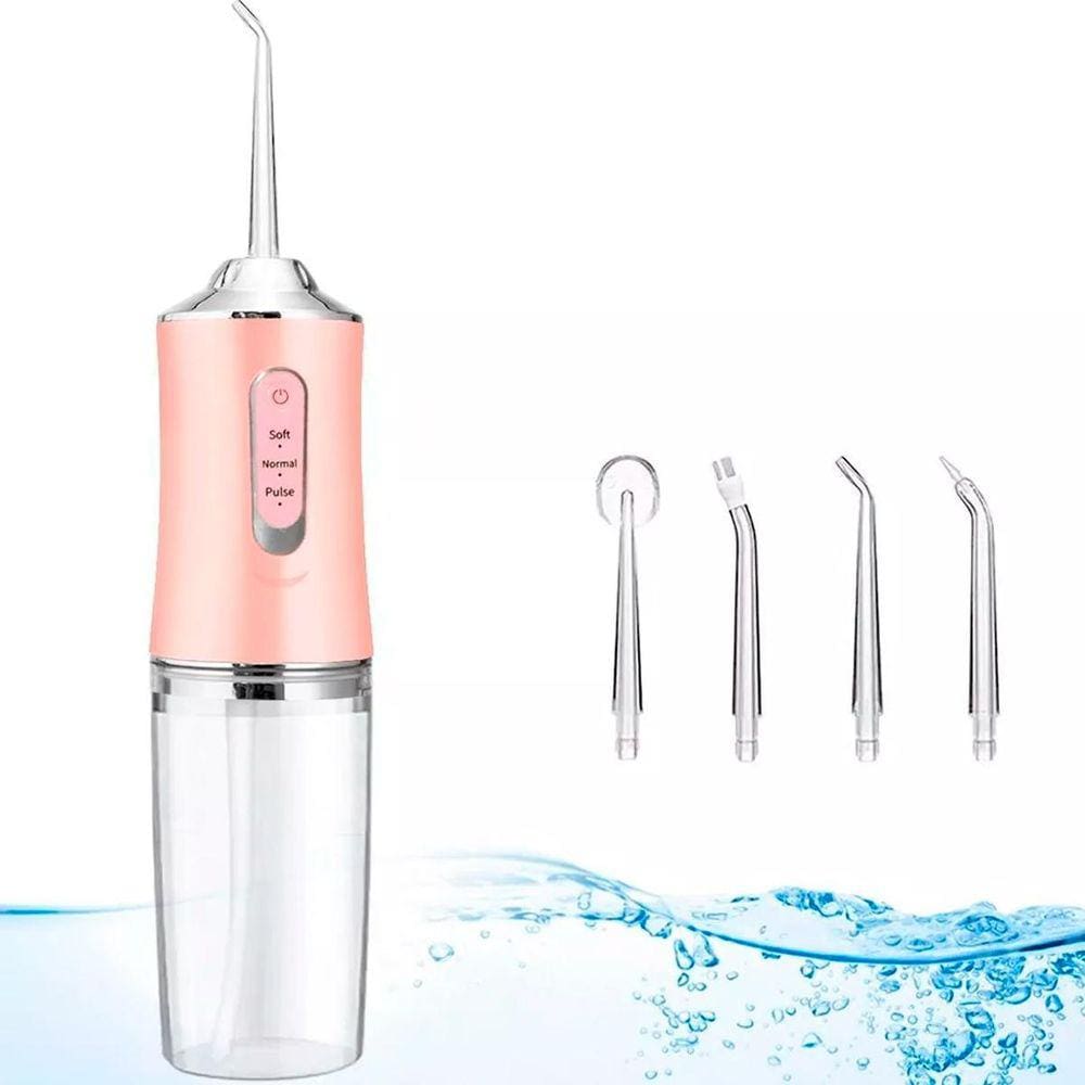 Irrigador Bucal Power 220ml - Hálito Fresco - 4 Bicos - USB