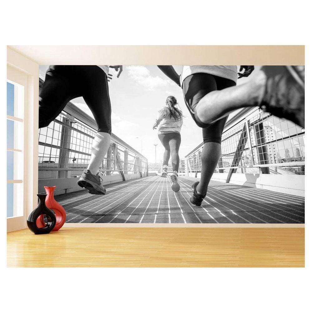 Papel De Parede Academia Treino Corrida Ar Livre 3,5M Aca21
